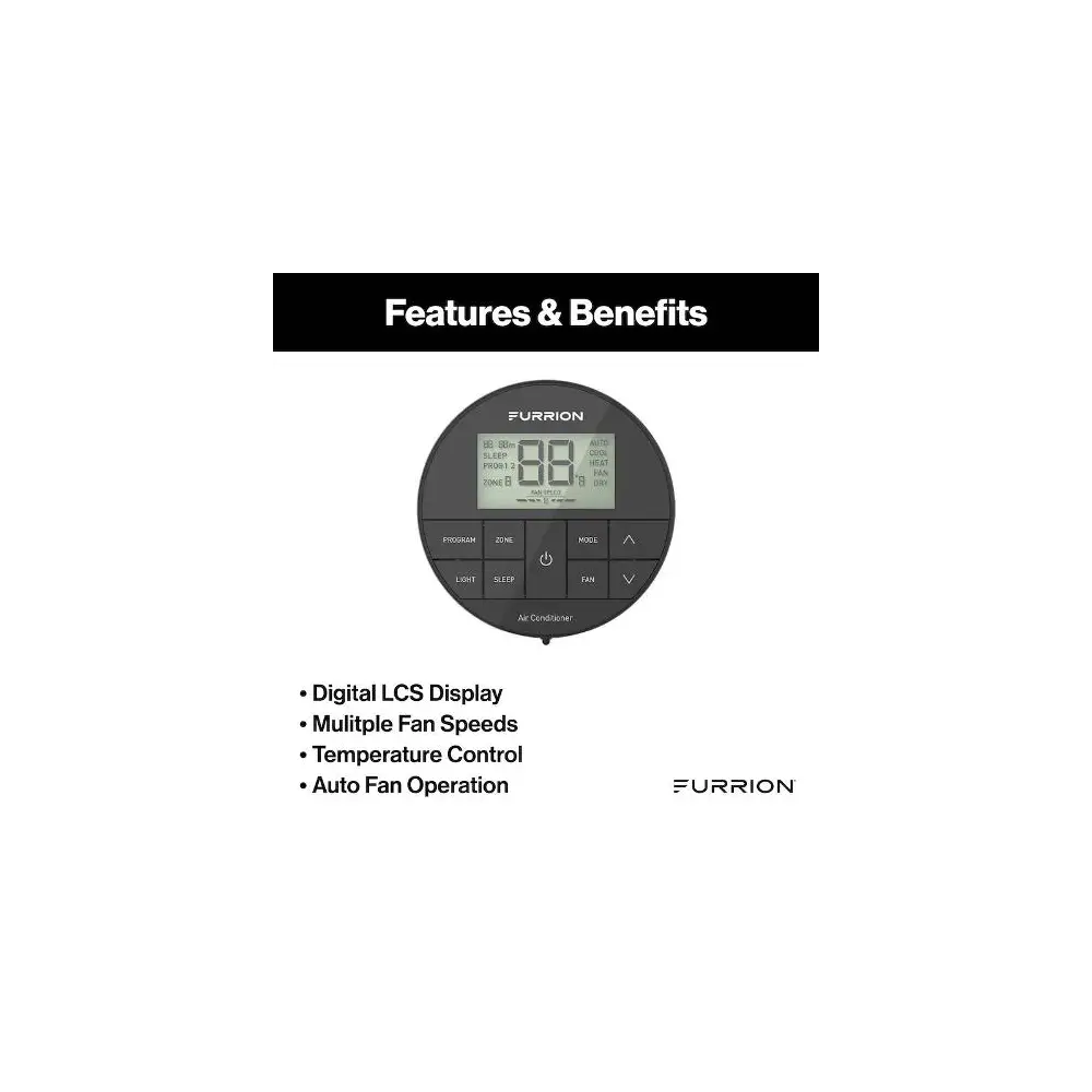 Wall Thermostat - 12 Volt DC - FURFACW12ESZA2-BL-AM - view 3